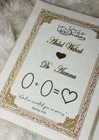White Nikkah Booklet with Pen & Box