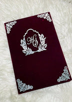 Custom Velvet Nikkah Booklet BOX 010
