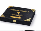 Black Nikkah Booklet With Pen & Box