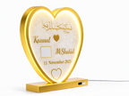 Heart shaped LED wedding keepsake