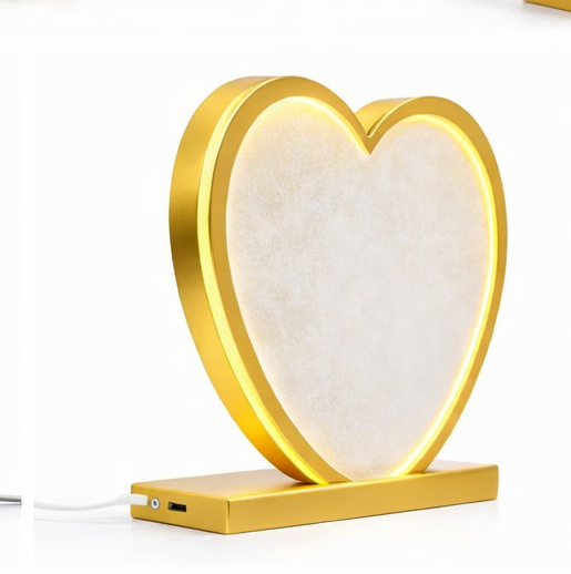 Heart shaped LED wedding keepsake
