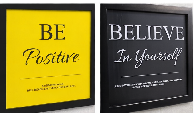 Motivational Quote Wall Frame – Inspirational Home & Office Décor