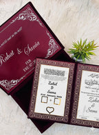 Custom Velvet Nikkah Booklet BOX 010