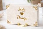 White Nikkah Booklet with Pen & Box (with lock)