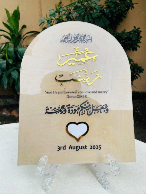 Personalized Nikah Thumb Board - Image 4