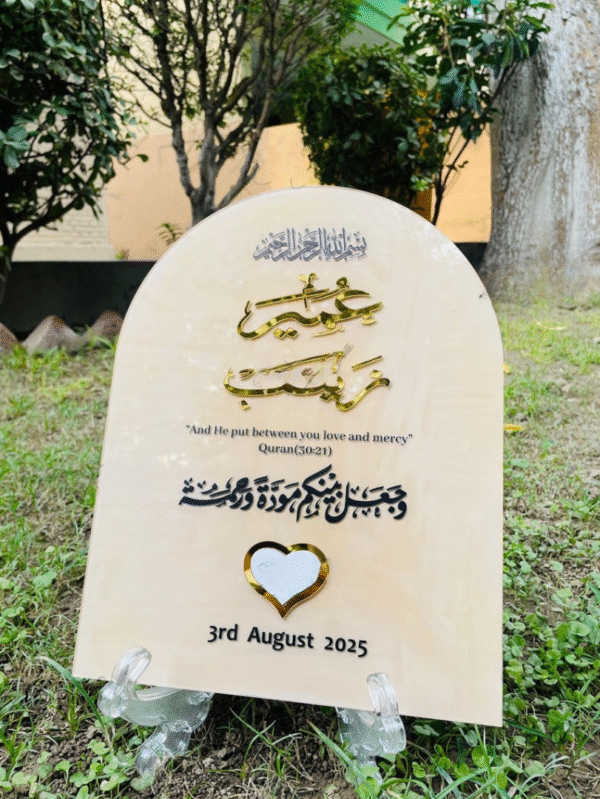Personalized Nikah Thumb Board - Image 2