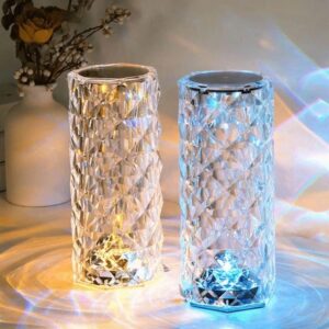Crystal Diamond Table Lamp Touch & Remote