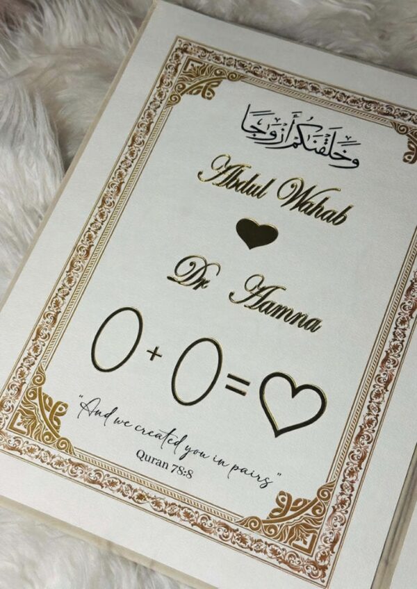 Personalized Nikah Booklet Box 012 - Image 4