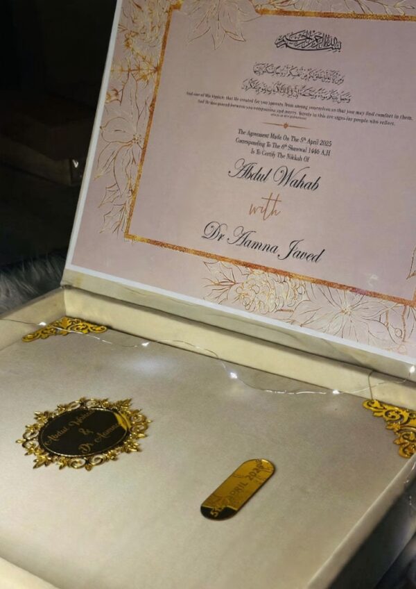 Personalized Nikah Booklet Box 012 - Image 3