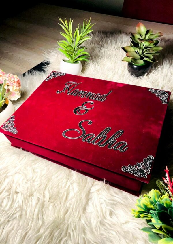 Custom Velvet Nikkah Booklet BOX 010 - Image 3
