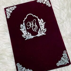 Custom Velvet Nikkah Booklet BOX 010