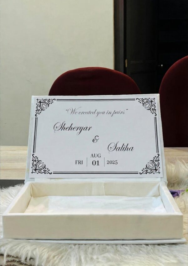 Luxury Nikkah Certificate Box With Pen - Image 3