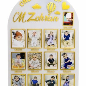 Personalized One Year Baby Milestone Photo Frame