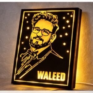 Custom LED Acrylic Name Portrait Wall Light large size